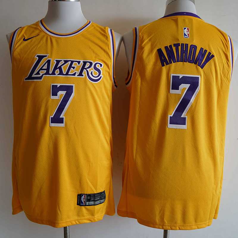 Lakers 7 Carmelo Anthony Yellow Nike Diamond 75th Anniversary Swingman Jersey,We sell and wholesale Lakers 7 Carmelo Anthony Yellow Nike Diamond 75th Anniversary Swingman Jersey on line form chian!